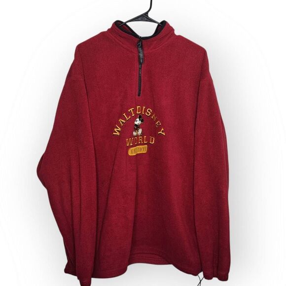 Disney Other - Walt Disney World Vintage 90s Quarter Zip Fleece size XXL